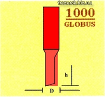 Пазовые прямые фрезы 1000 G