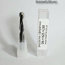 Фреза радіусна сферична d6*h25-L50-2T
