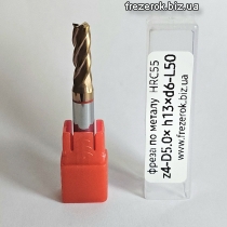 Фреза по металу D5,0хh13хd6-L50 z4зуба