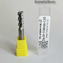 Фреза z3 по алюмінію D6×h18×d6-50