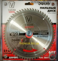 Пила дискова 210*30*60z  VATZO standart