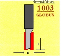 Пазовые прямые фрезы 1003 G